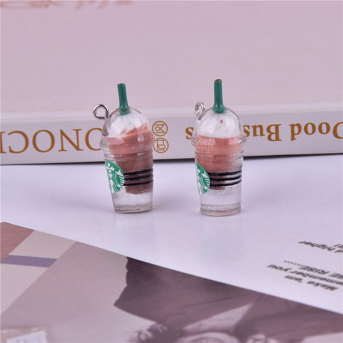 Wholesale 10PCS Stereo Coffee Cup Resin DIY Pendant JDC-BDS-KeJin001