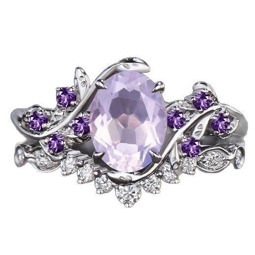 Wholesale Amethyst ring  zircon diamond ring