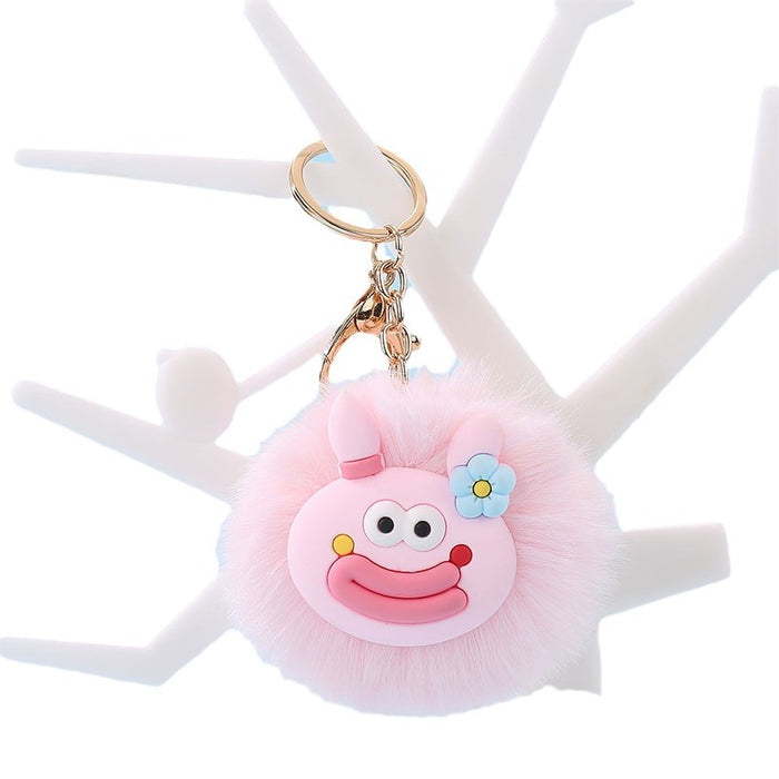 Wholesale Cartoon Cute Fur Ball Pendants Keychains JDC-KC-Jinqian001