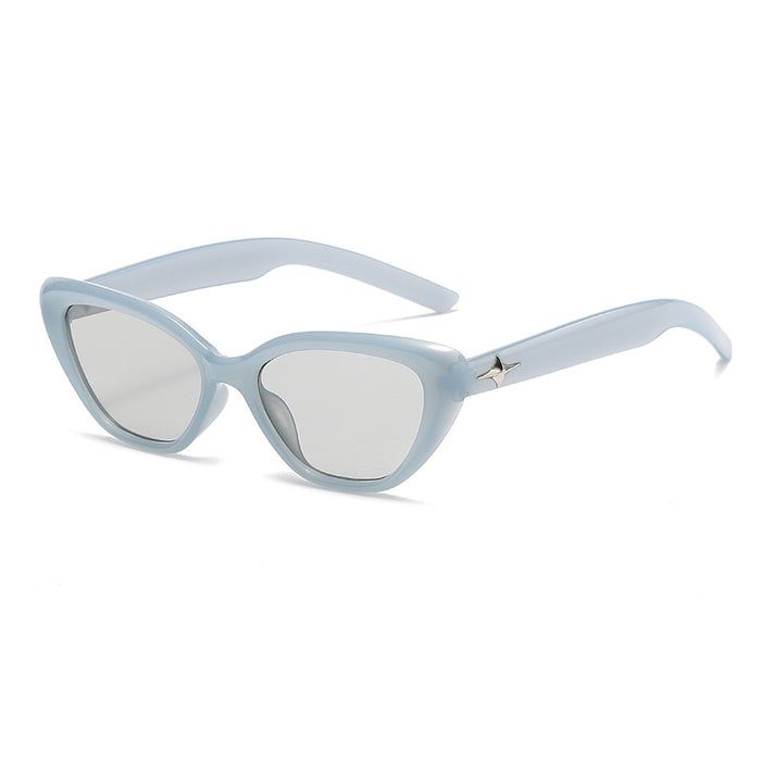 Wholesale Cat-eye small face sunglasses for women black small frame sunglasses sun protection style photo shoot