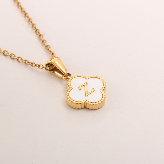 Wholesale Copper Gold Plated Letter Necklace JDC-NE-BaiTian002