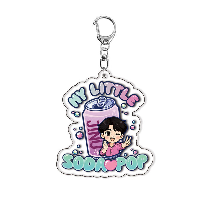 Wholesale Girl group acrylic keychain anime surrounding cute pendants