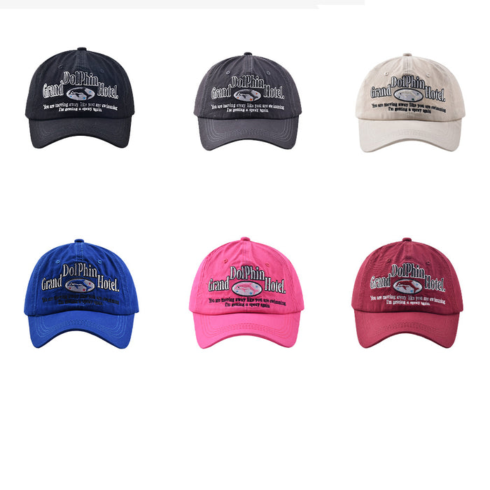 Wholesale Cotton Dolphin Letter Embroidery Baseball Cap JDC-FH-WenR030