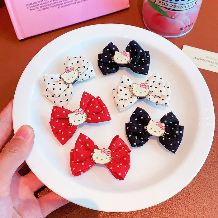 Wholesale Fabric Hairpin Bow Hair Clip Sweet Side Clip Bangs Hair Accessory