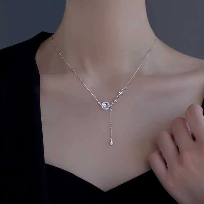 Wholesale Small niche design necklace, fashionable star, exquisite, light luxury, versatile, high-end feeling, collarbone chain