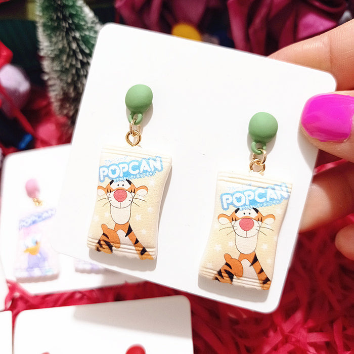 Wholesale Cute Resin Cartoon Earrings JDC-ES-Xiaox014