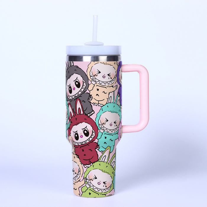 Wholesale 40oz car cup creative second generation thermos cup straw ice water cup