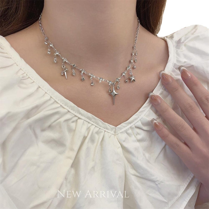 Wholesale Galaxy Necklace Star Diamond Clavicle Chain Necklace Sweet Necklace for Women