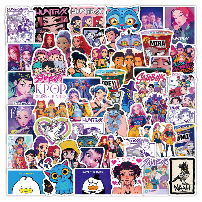 Wholesale 104pcs K-Pop  Anime Graffiti Stickers for Water Bottles