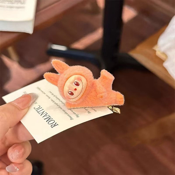 Wholesale Plush Doll Lying Posture Hairpin Cute Clip Duckbill Clip Cartoon Hair Accessories