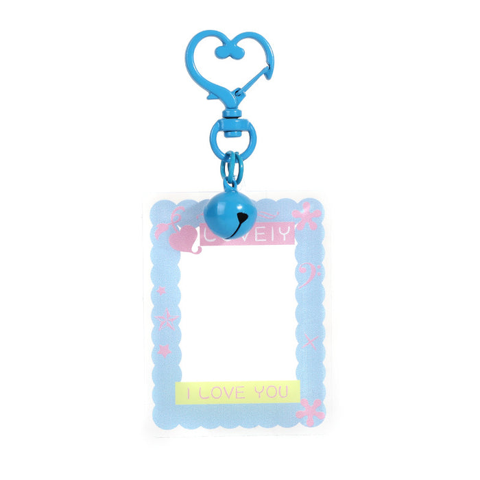 Wholesale Cartoon  card holder 1-inch photo frame keychain bus card  keychain