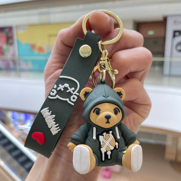 Wholesale Cute dressing keychain, exquisite and creative small gift, backpack pendant, cartoon doll, car keychain