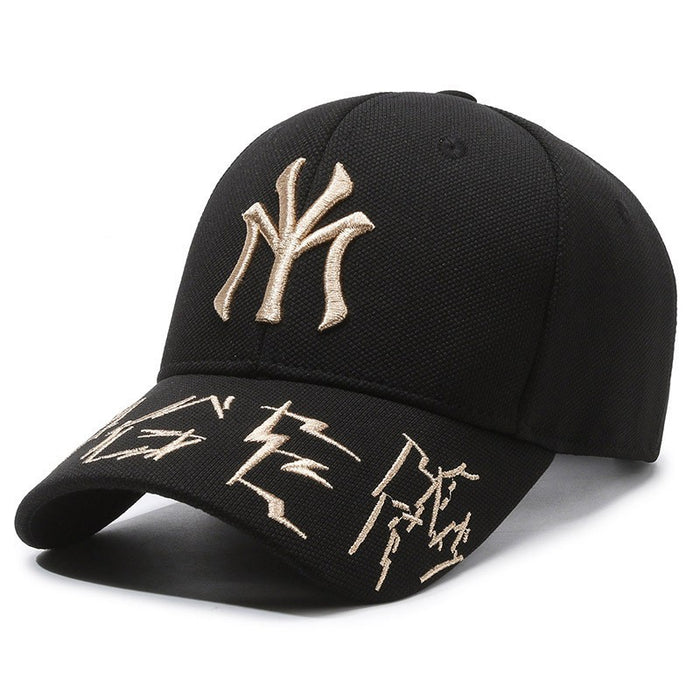 Wholesale Baseball cap, embroidered hat, outdoor casual duckbill cap, versatile sun protection and sunshade hat