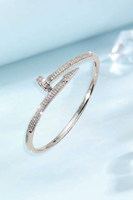 Wholesale Minimalist Zircon Bracelet For Women Gold Plated Copper Jewelry Accessory Trendy Everyday Wear Boutique Resale