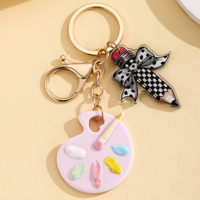 Wholesale Cute Paint Palette Keychain