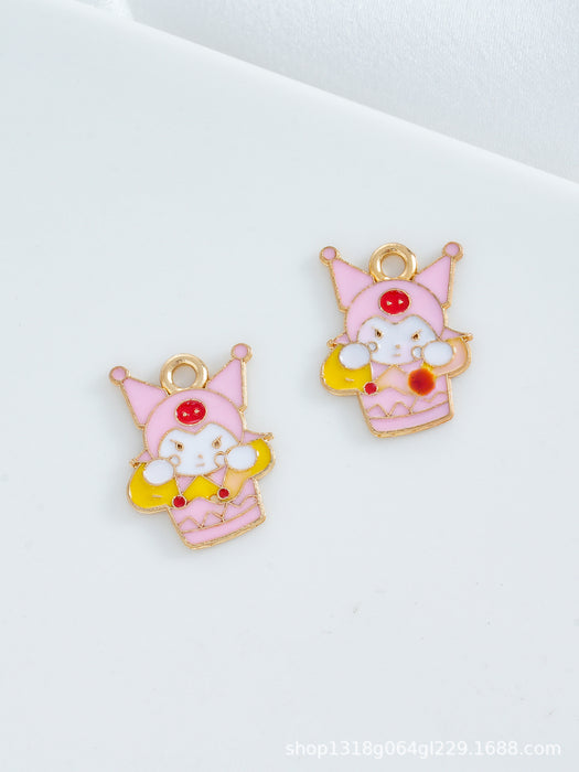 Wholesale 10 PCS DIY Alloy Oil-Drip Cartoon Necklace Pendant