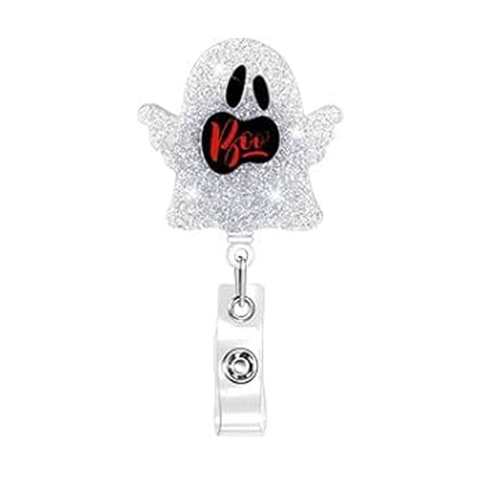 Wholesale Halloween Acrylic Retractable Clip Easy Pull Keychain JDC-KC-QiDing003