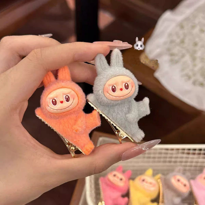 Wholesale Plush Doll Lying Posture Hairpin Cute Clip Duckbill Clip Cartoon Hair Accessories