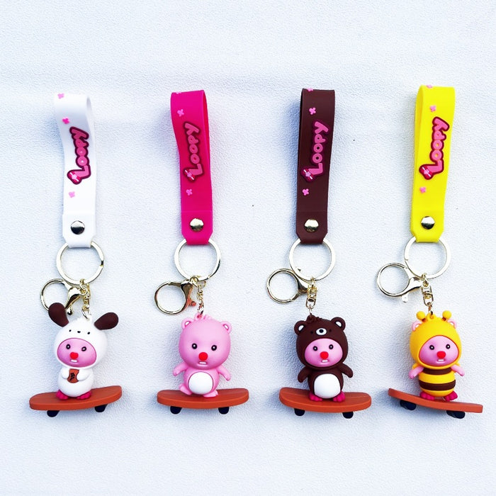 Wholesale PVC Cartoon Doll Keychain JDC-KC-WuYi175