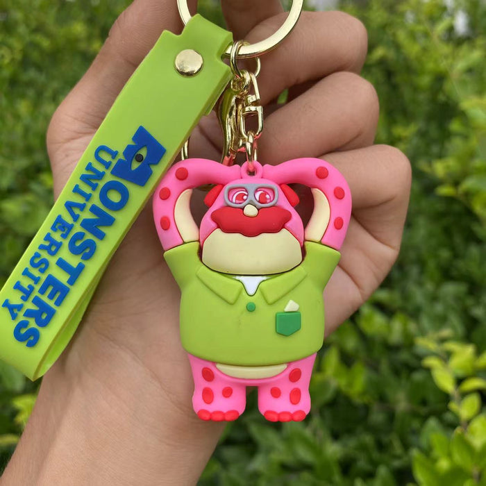 Wholesale  keychain  cartoon silicone  bag pendant doll  keychain small gift