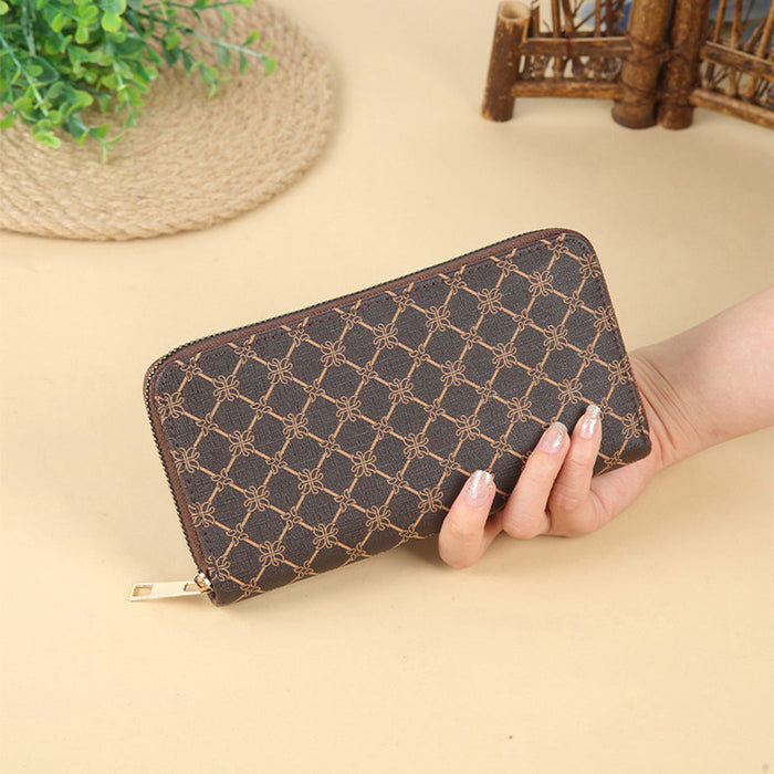 Wholesale Long Zipper Large Capacity PU Wallet JDC-WT-HNG002