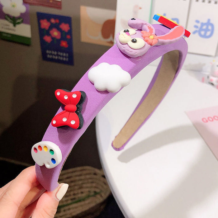 Wholesale Candy Color Cartoon Cute Sponge Headband JDC-HD-Wangl002