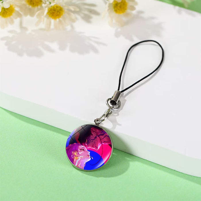 Wholesale K-pop anime crystal phone charm Keychains