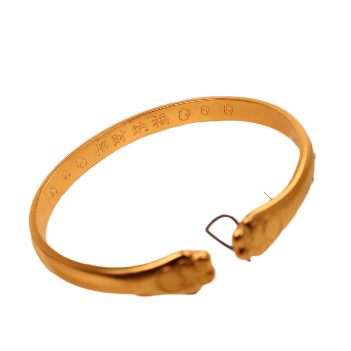Wholesale 
Open bracelet copper gold plated bracelet