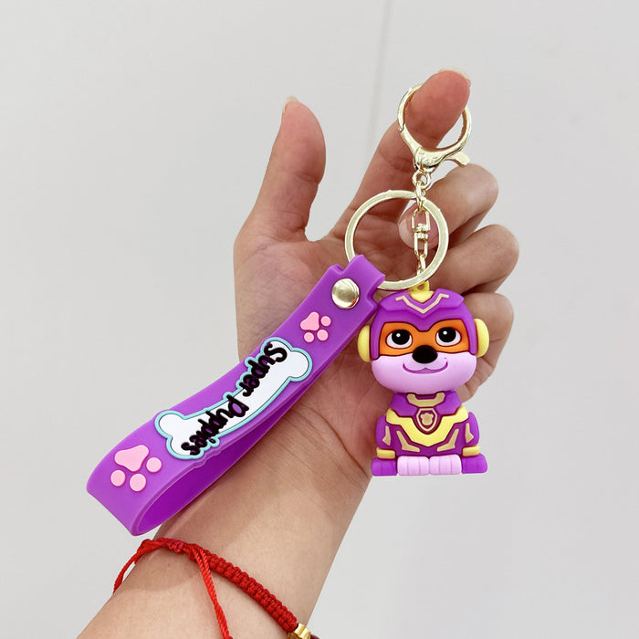 Wholesale Silicone Cartoon Dog Keychain JDC-KC-YuKun004