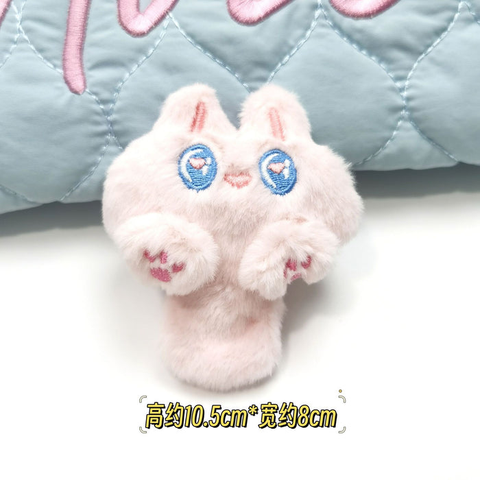 Wholesale Squeaky Little Doll Tail Cat Plush Pendant Little Rabbit Bear Backpack Hanging Brooch Keychain  Accessories