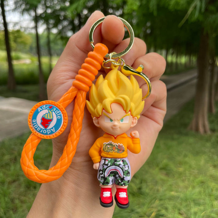 Wholesale Cartoon anime keychain, soft plastic figurine, backpack pendant, car keychain, small gift wholesale