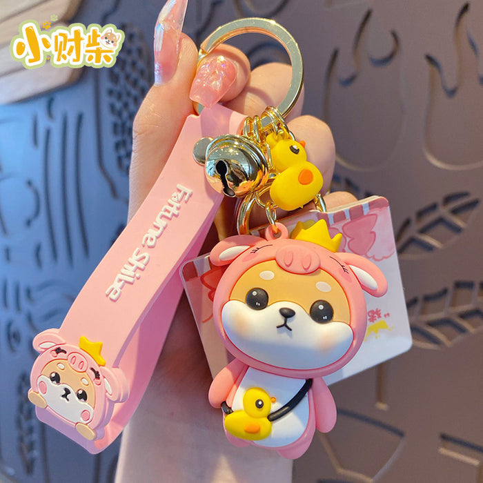 Wholesale Cartoon Zodiac Horse Silicone Keychain Cute Chinese New Year Gift Keyring
