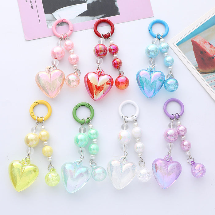 Wholesale  Acrylic Car Keychain Pendant  Accessories Headset Bag Decoration