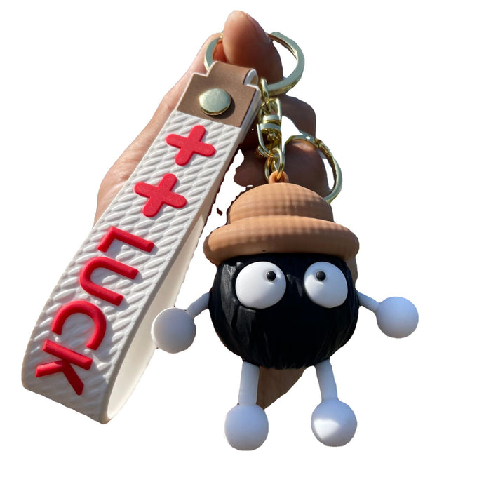 Wholesale Keychain, soft rubber pendant, cute cartoon backpack decoration, car keychain ring