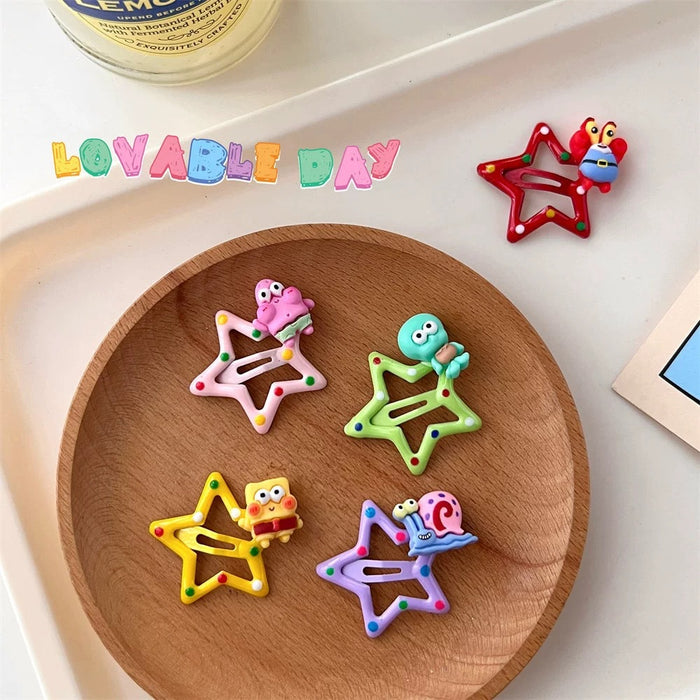 Wholesale  cartoon star hair clip hair accessories children cute cartoon BB clip clip