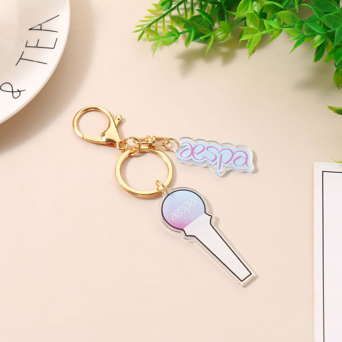 Wholesale Acrylic Emergency Light Keychain JDC-KC-JuD001