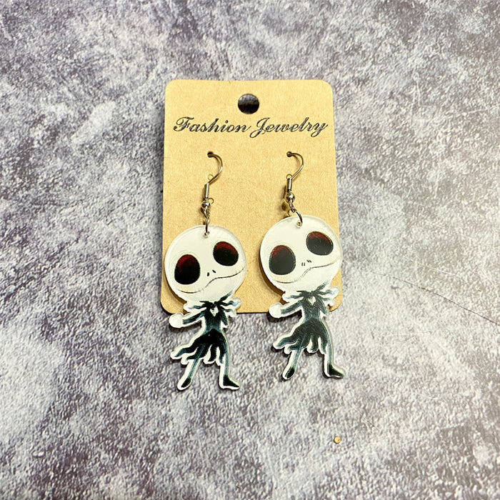 Wholesale  Acrylic Earrings  Horror Character Cutting Earrings