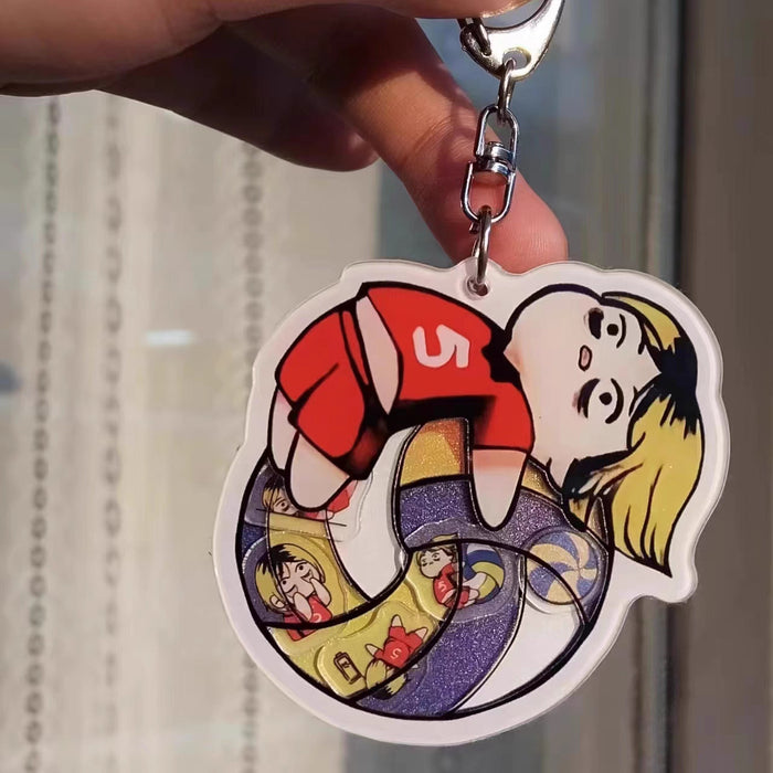 Wholesale Keychain Acrylic Decorative Bag Charm Small Accessories cartoon Keychain