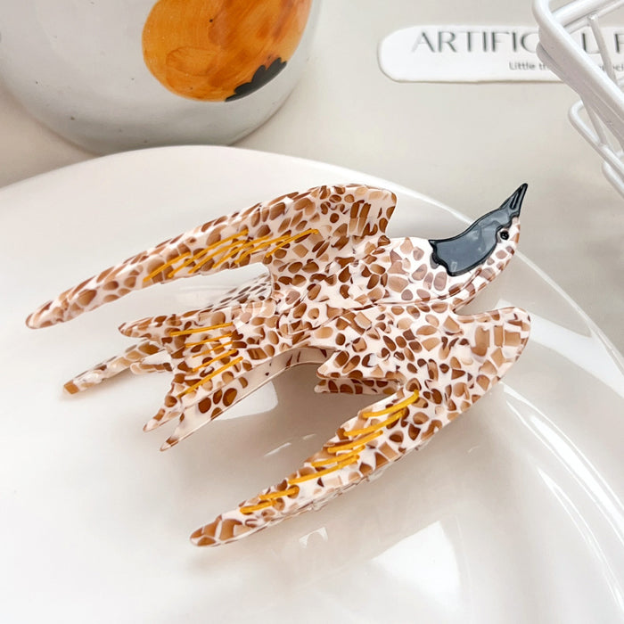 Wholesale Colorful Bird Design Handmade Acetate Shark Hair Clip
