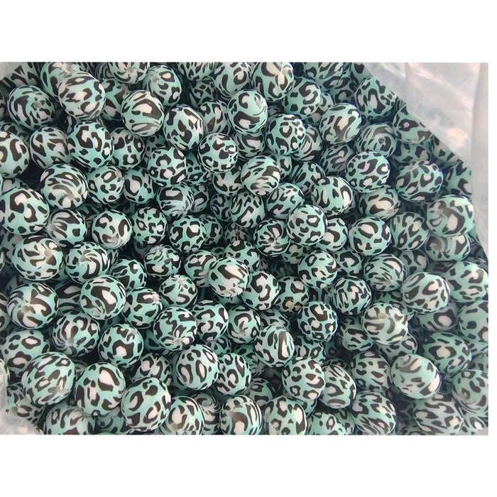 Wholesale 20pcs15mm Valentine's Day Printed Beads JDC-BDS-HongZhou007