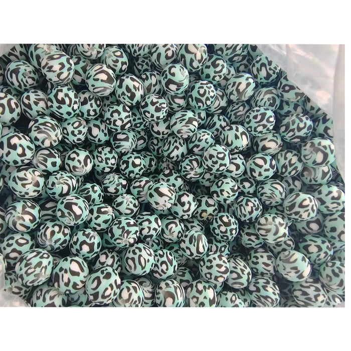 Wholesale 20pcs15mm Valentine's Day Printed Beads JDC-BDS-HongZhou007