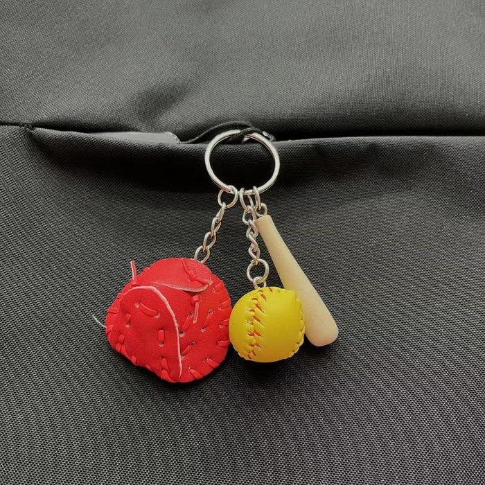 Wholesale PU Baseball Keychain JDC-KC-KangX001