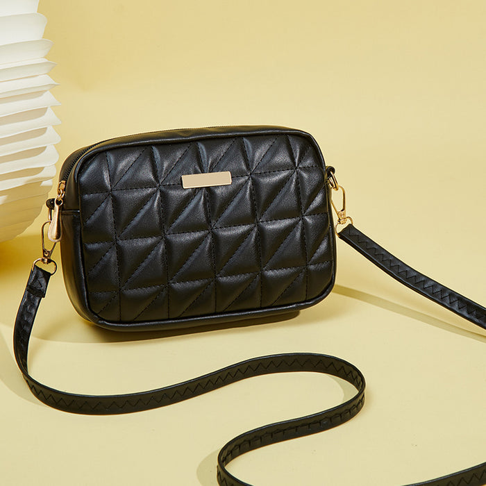 Wholesale Trendy White PU Leather Crossbody Bag For Women Small Square Phone Bag With ing Detail Casual Gift Resale