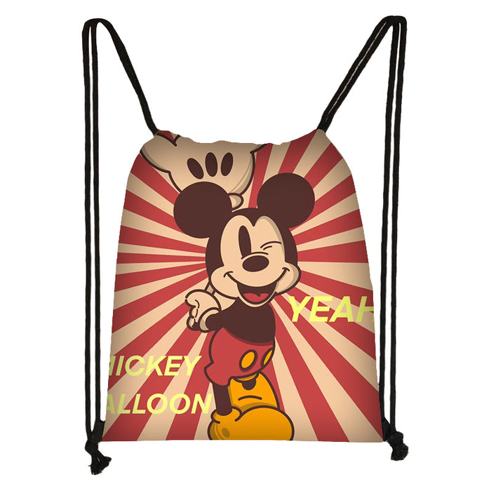 Wholesale Outdoor Portable Cute Cartoon Printed Drawstring Bag JDC-BP-Changs005