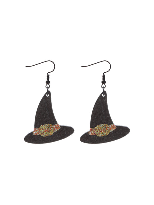 Wholesale  Flower Skull Pumpkin Earrings Simple Fashion Wooden Earrings