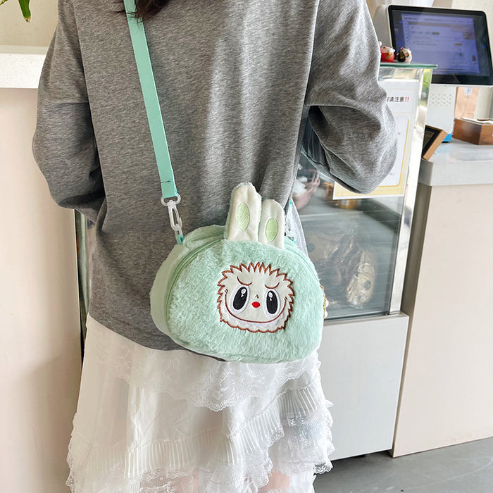 Wholesale Cartoon Doll Plush Bag Cute Plush Toy Backpack Crossbody Casual Versatile Birthday Gift