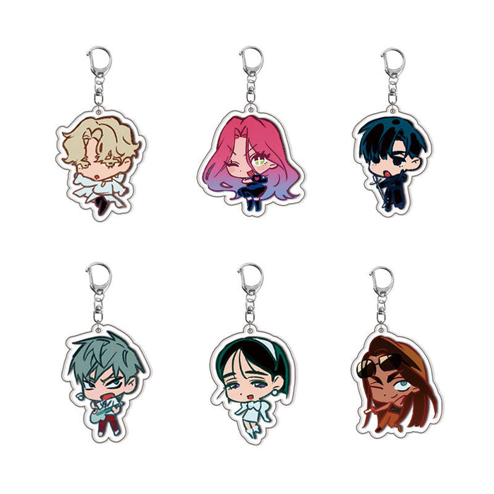 Wholesale Layered Acrylic Keychain Pendant