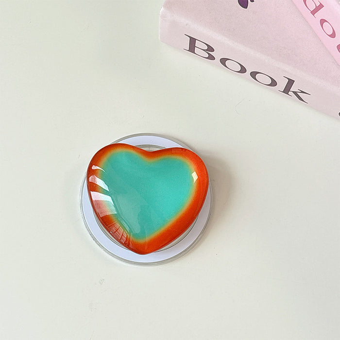 Wholesale Glass Heart-Shaped Phone Airbag Stand