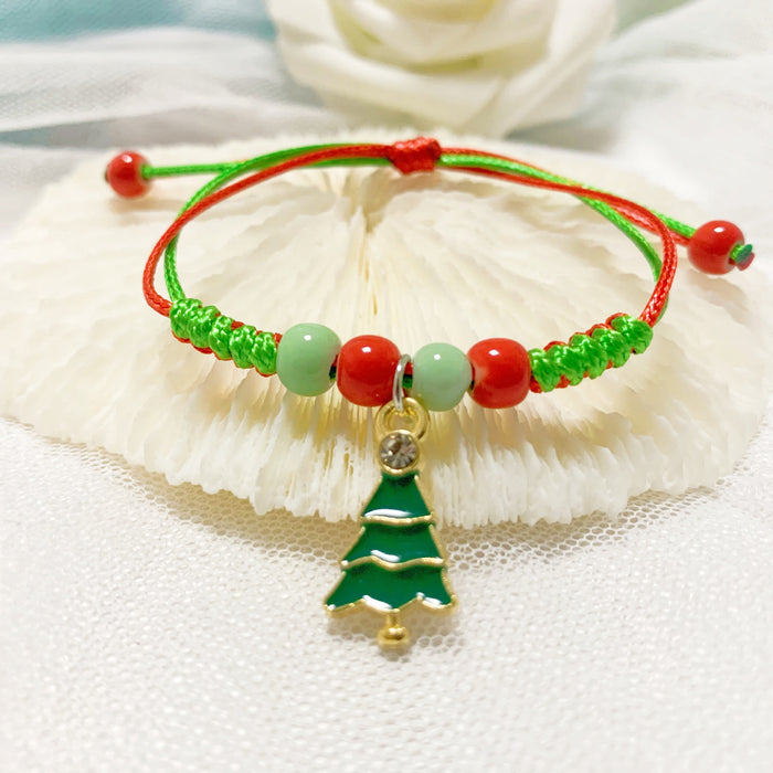 Wholesale Christmas cartoon bracelet  Christmas tree donuts deer a variety of optional manufacturers