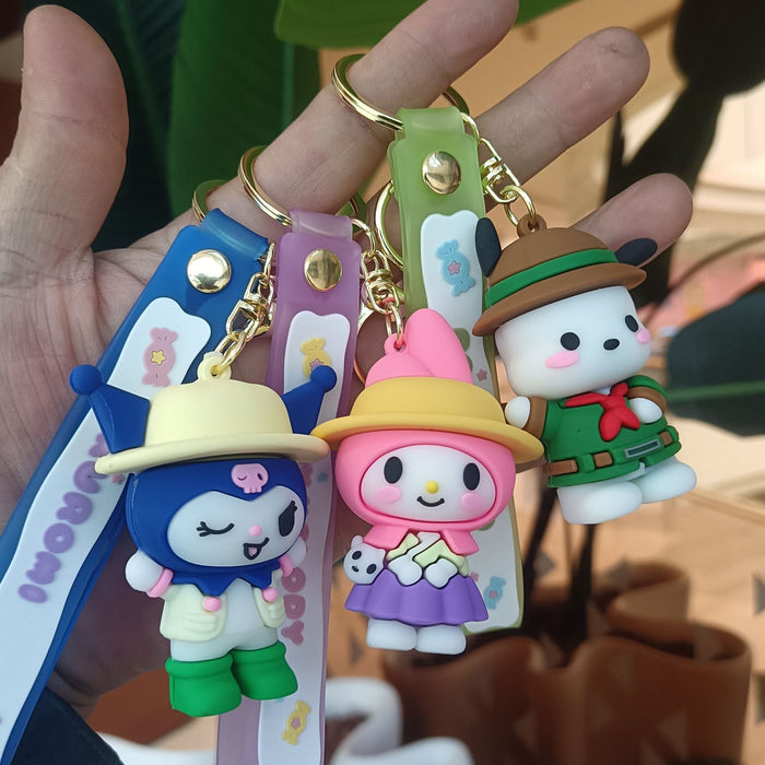 Wholesale Silicone Cartoon Doll Keychain JDC-KC-YiChang010